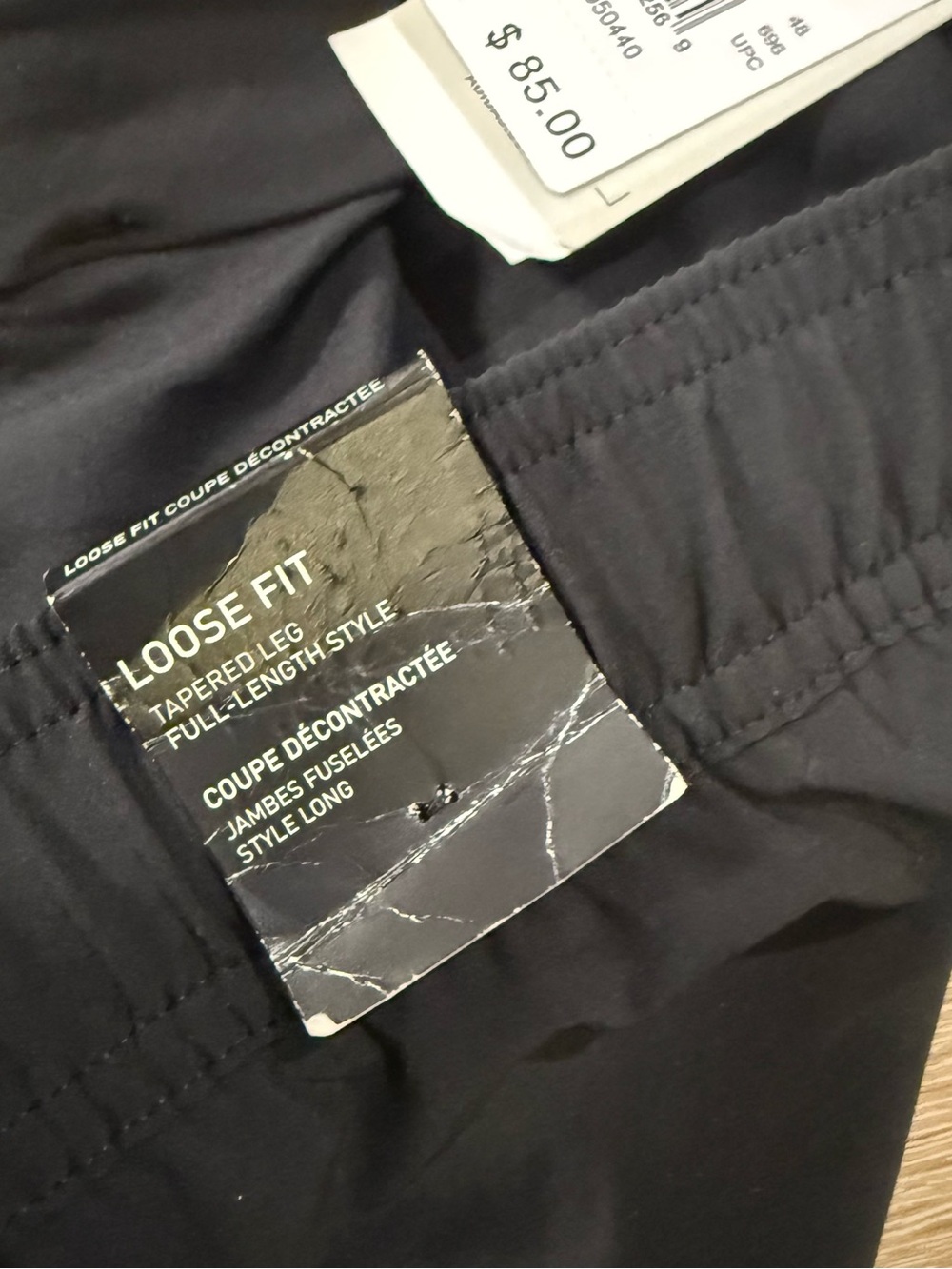 adidas Black Track Joggers with White Side Stripes - Picture 4 of 5